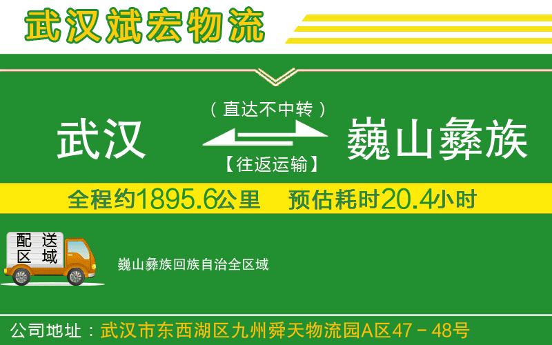 武漢到巍山彝族回族自治物流公司