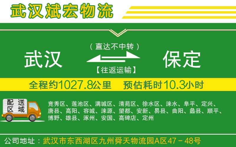 武漢到保定物流公司