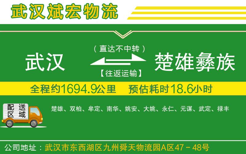 武漢到楚雄彝族自治州貨運(yùn)公司