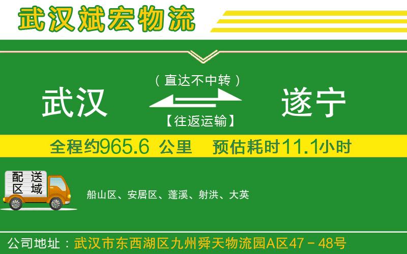 武漢到遂寧貨運公司