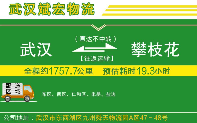 武漢到攀枝花貨運(yùn)公司