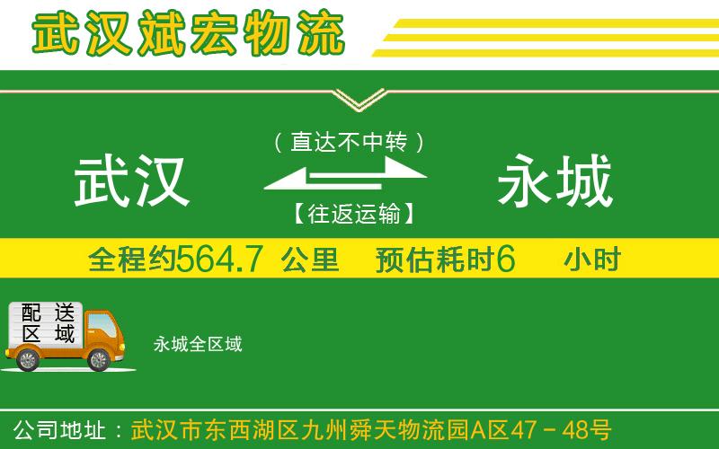 武漢到永城貨運公司