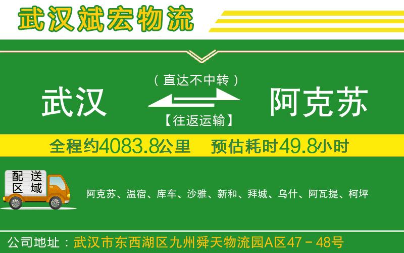 武漢到阿克蘇貨運專線
