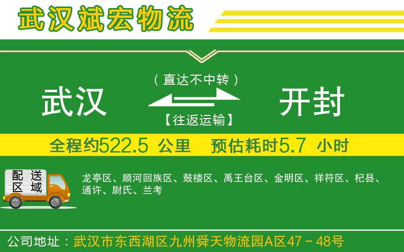武漢到開封貨運專線