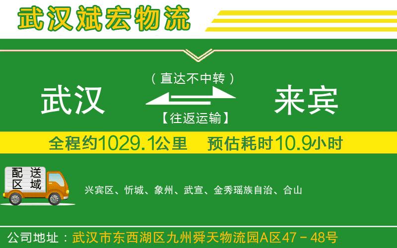 武漢到來賓物流專線