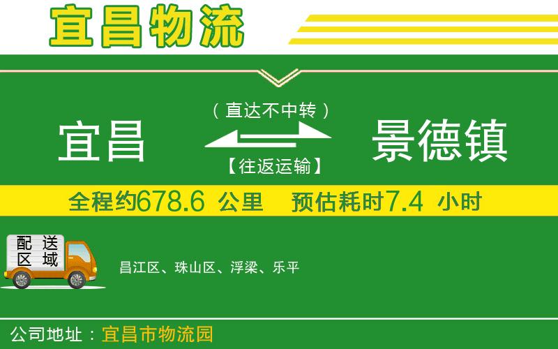 宜昌到景德鎮(zhèn)物流公司