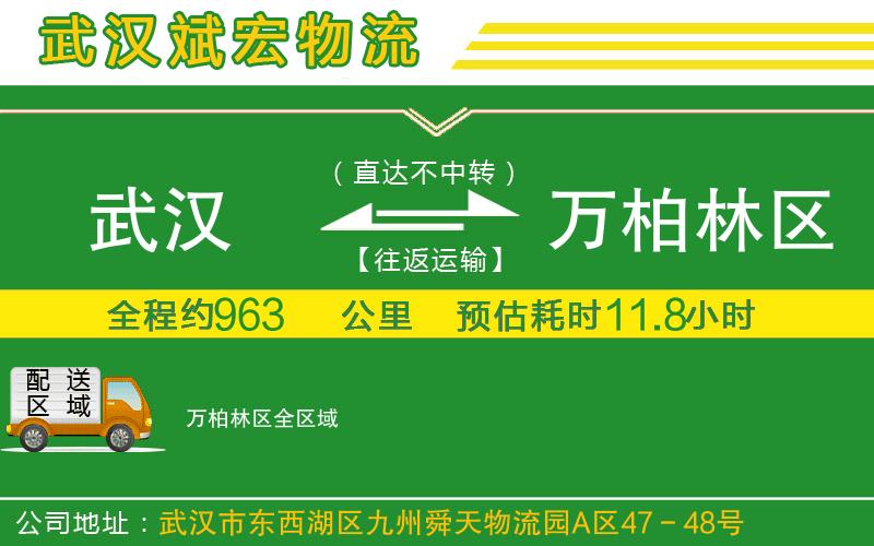 武漢到萬柏林區(qū)貨運專線