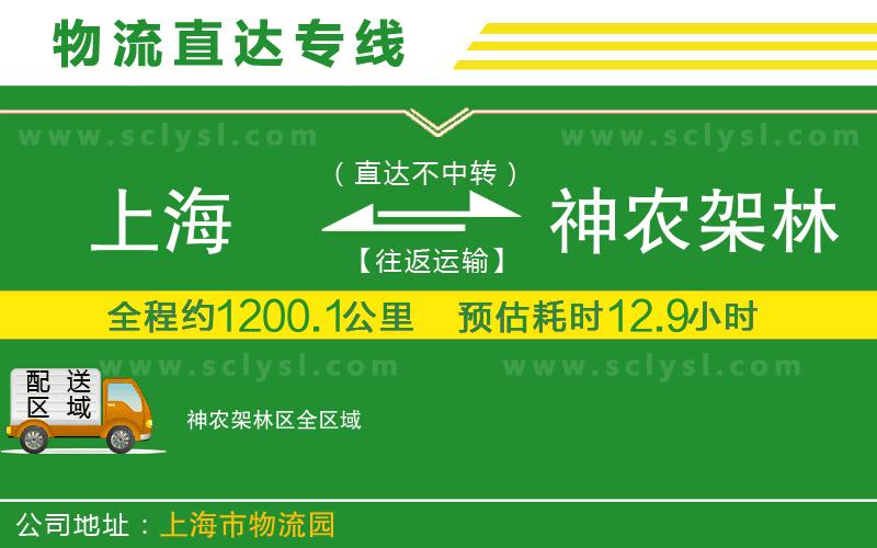上海到神農(nóng)架林區(qū)物流專線