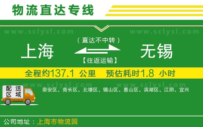 上海到無錫物流專線