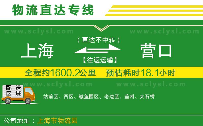 上海到營(yíng)口物流專線