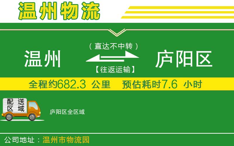 溫州到廬陽(yáng)區(qū)物流