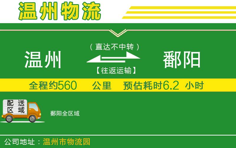 溫州到鄱陽(yáng)貨運(yùn)專(zhuān)線