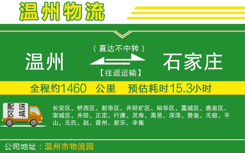 溫州到石家莊貨運專線