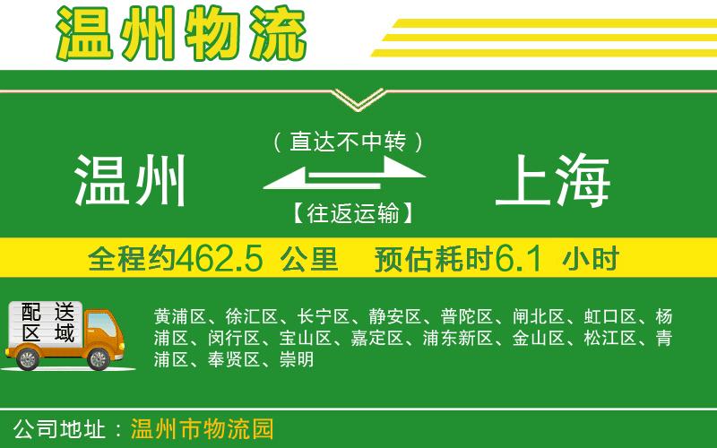 溫州到上海物流專線