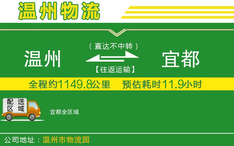 溫州到宜都貨運專線