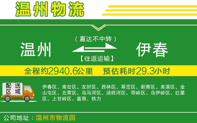 溫州到伊春貨運(yùn)專線