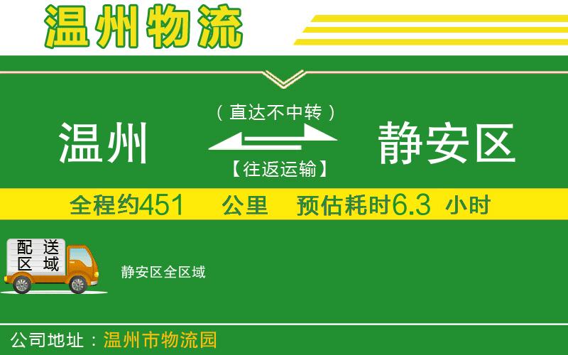 溫州到靜安區(qū)物流